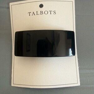 Talbots Sleek Black Hair Accessory